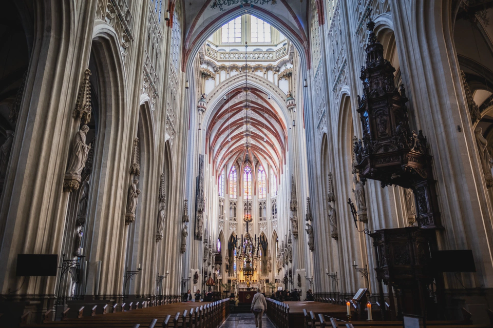 The interior of Saint John’s cathedral.