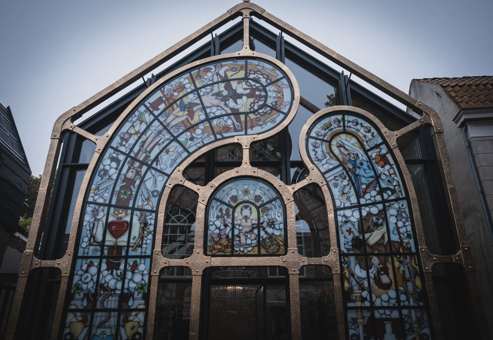 The Kunstkerk or art church, a Protestant church relaunched as an art exhibition center.