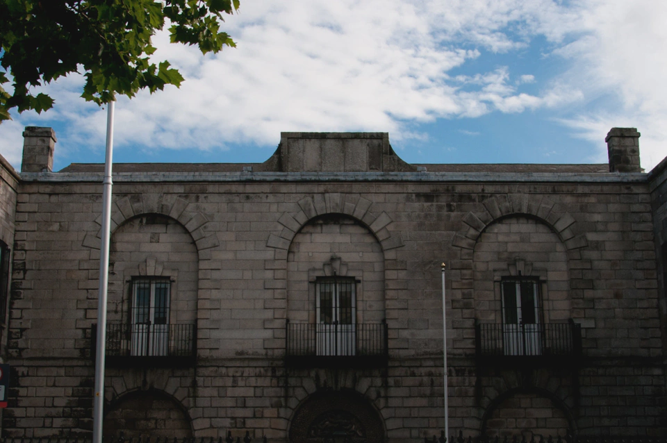 The door in the middle leads directly to the altar shown before. They hanged inmates right by the balcony and let them there for a few days to serve as a deterrent.