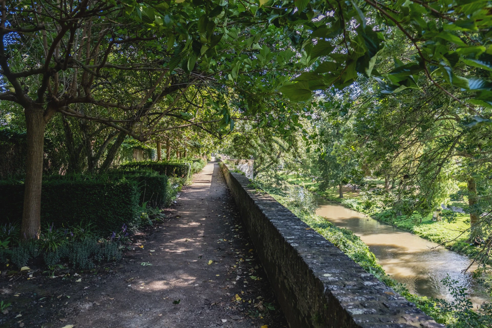 Ancient city wall in the university neighborhood.