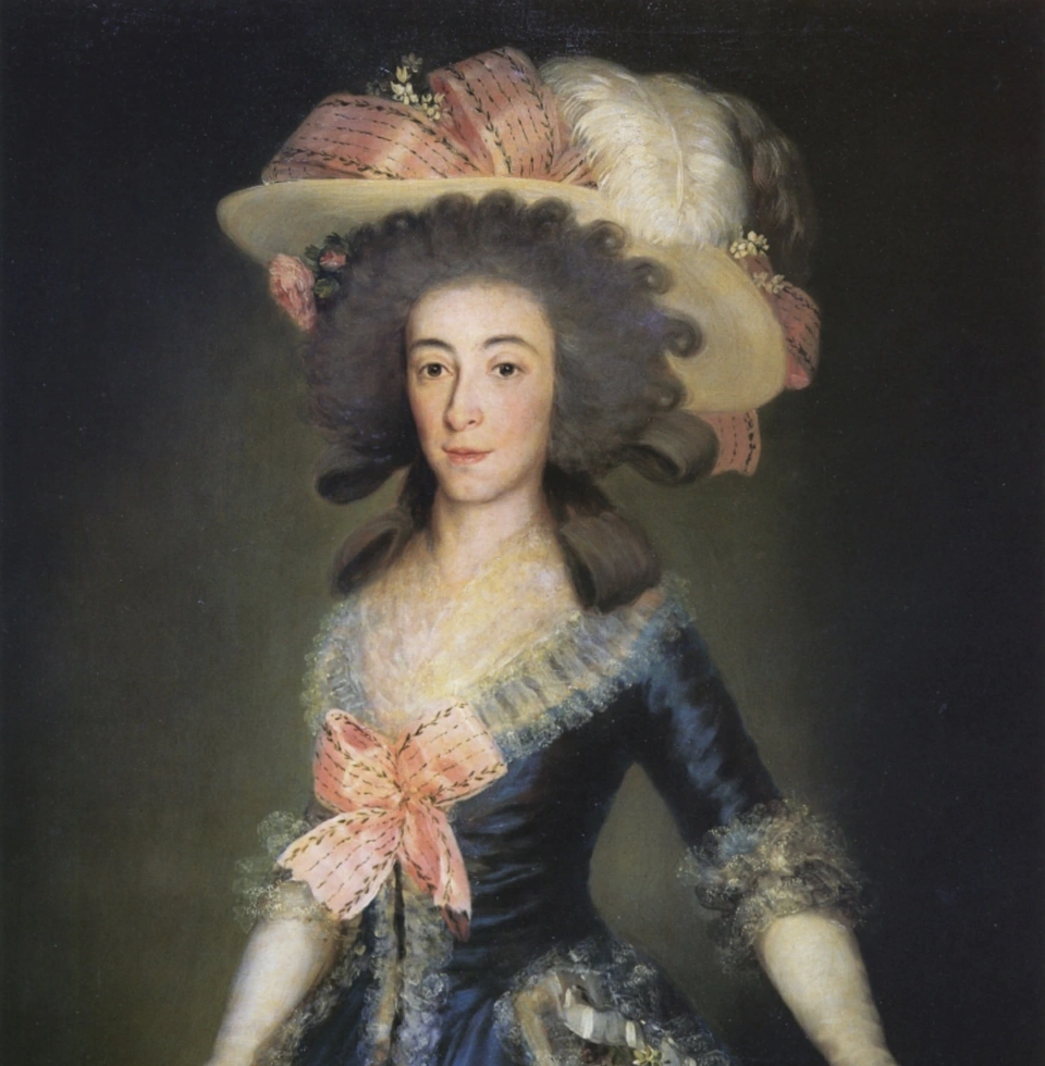 The duchess, painted by Goya.