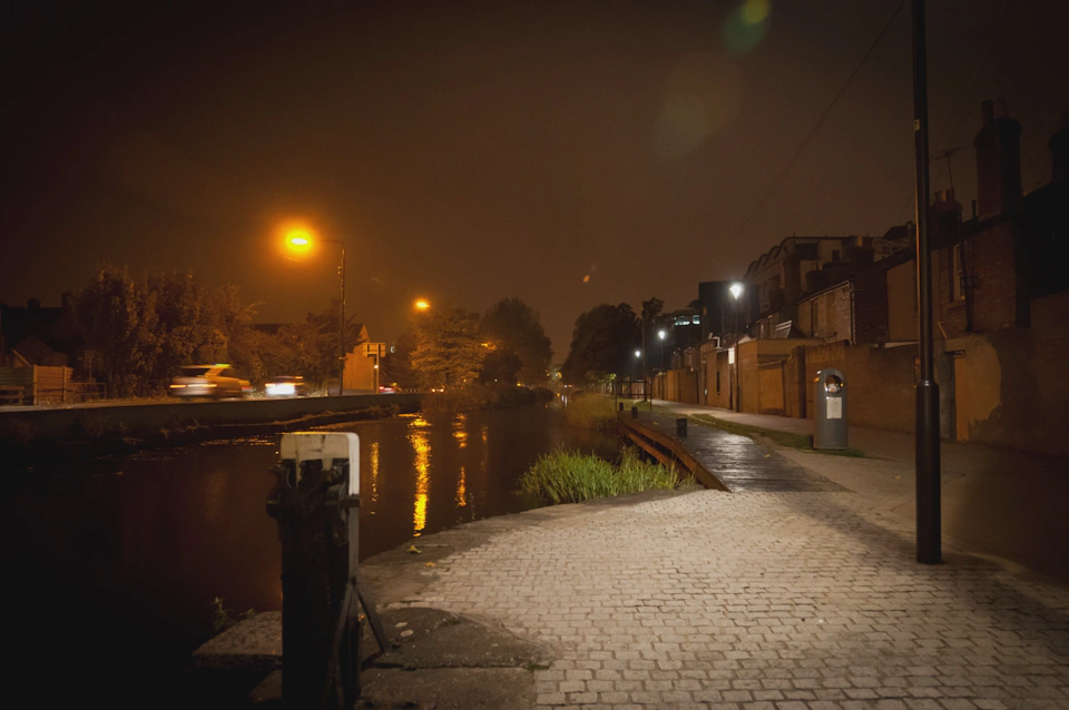 And at night the canal has a different feeling which includes prostitutes and Moon reflections on the water.